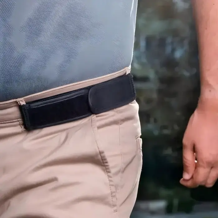 Lot de 2 ceintures élastiques sans boucle pour homme