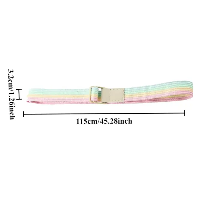 Ceinture en cuir rayée tendance et élégante