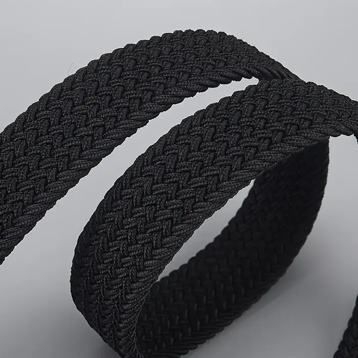 Ceinture élastique tissée décontractée pour hommes et femmes