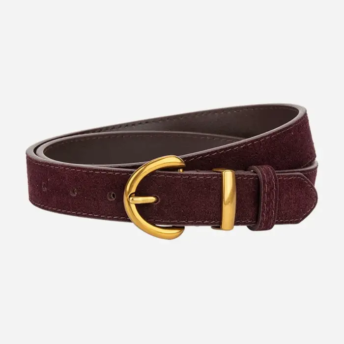 Ceinture en cuir suédé pour femme
