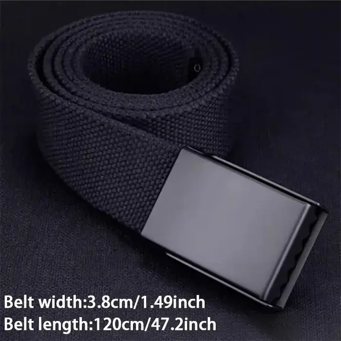 Ceinture en toile respirante pour hommes et femmes, ceinture réglable, DulFor Jeans, extérieur, unis