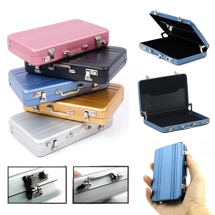 Porte-cartes en aluminium pour hommes et femmes