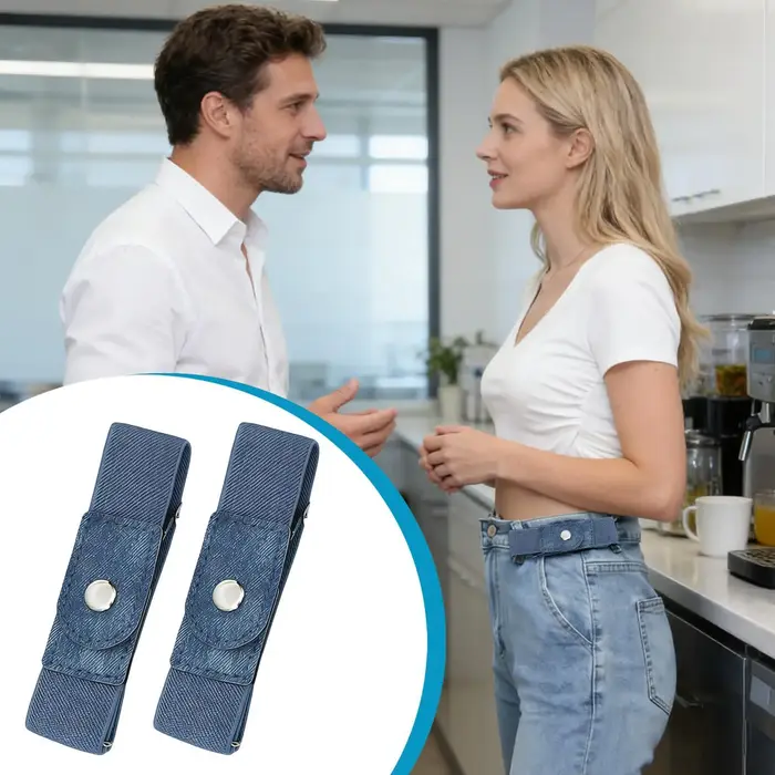 Ceinture élastique sans boucle pour femmes et hommes