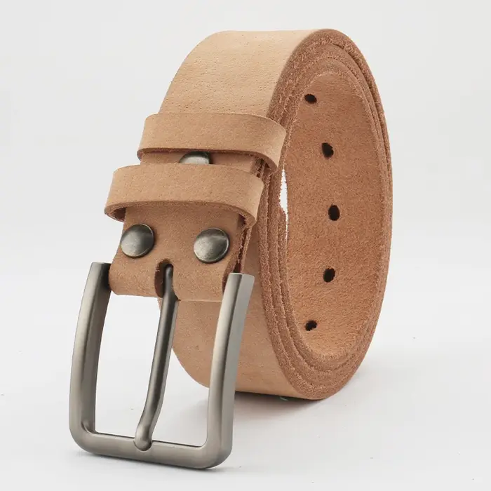 Ceinture en cuir pour hommes fabriquée en véritable peau de vache entière