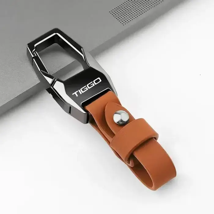 Porte-clés de voiture en cuir de luxe