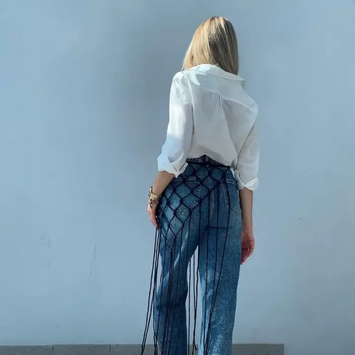 Ceinture en coton tissée à la main