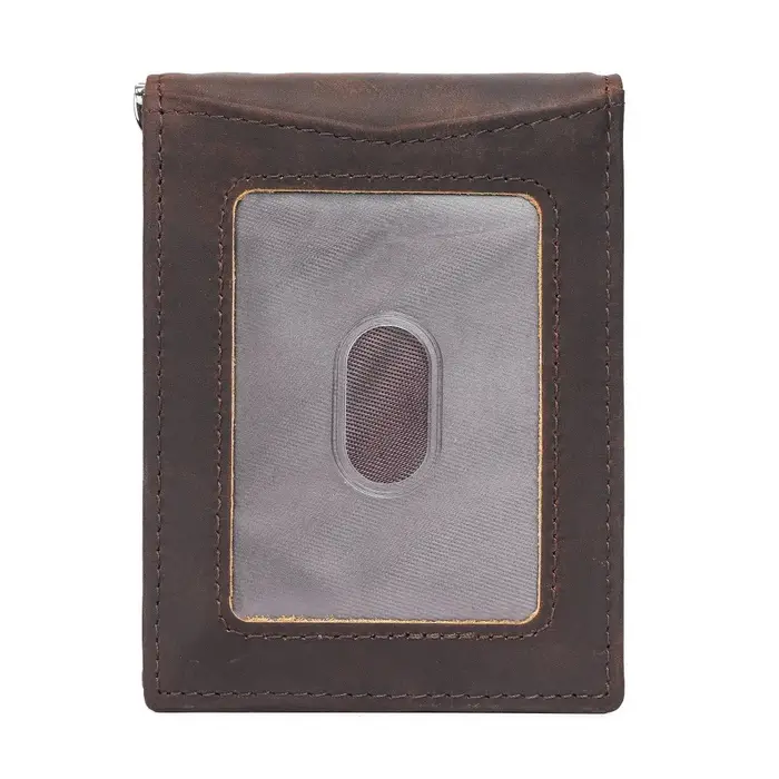 Portefeuille pliable classique en cuir pour hommes – Blocage RFID antivol plusieurs emplacements pour cartes portables