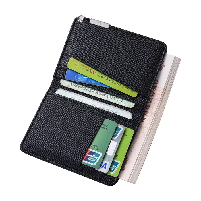 Portefeuille court en cuir pour hommes