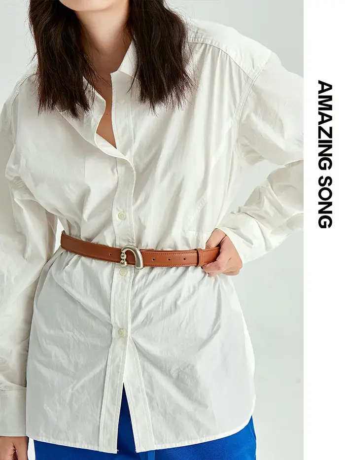 Ceinture en cuir véritable pour femmes