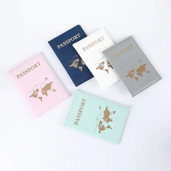 Porte-passeport en cuir pour femmes et hommes