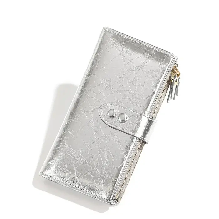 Long porte-carte femmes portefeuille 2025 nouveau sac à main en cuir PU à la mode dames porte-monnaie
