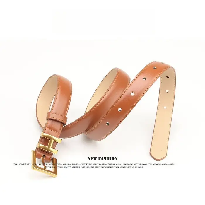Ceinture en cuir fine pour femme de 2