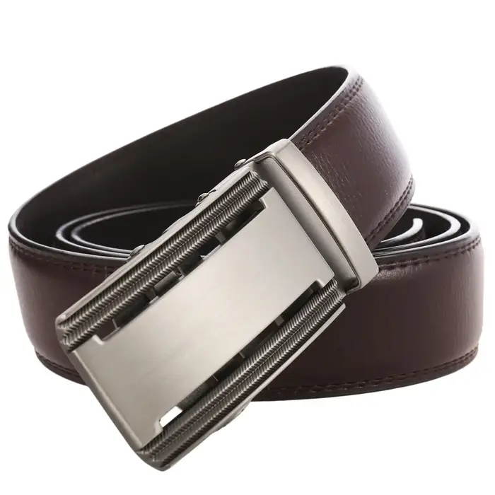 Ceinture en cuir blanc personnalisée pour hommes
