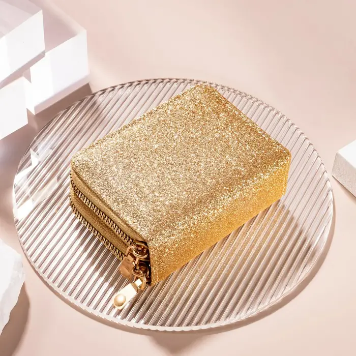 Portefeuille en cuir pour femmes, grande capacité, Double fermeture éclair, porte-cartes, fente mult