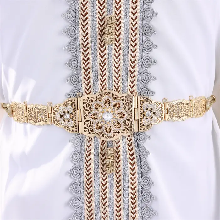 Ceinture de bijoux de luxe de style vintage pour femmes, longueur réglable, accessoire de mariage/banquet/vacances, bijoux premium, cadeau pour femmes