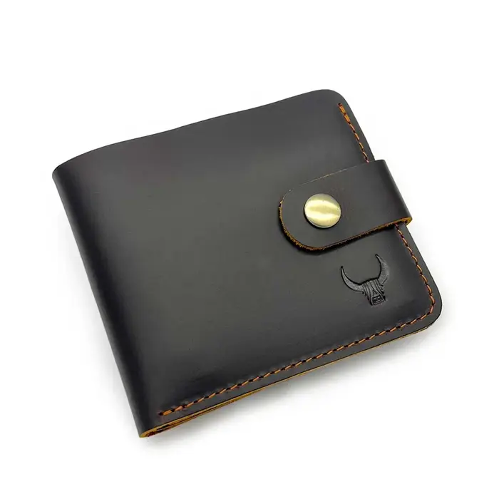 Portefeuille homme personnalisé en cuir véritable pour homme