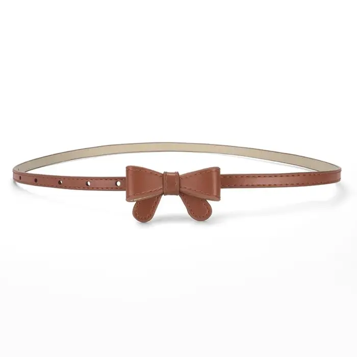 Ceinture en cuir à nœud papillon