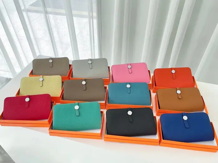Portefeuille en cuir véritable pour hommes et femmes