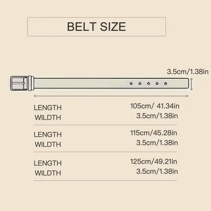 Ceinture formelle pour homme