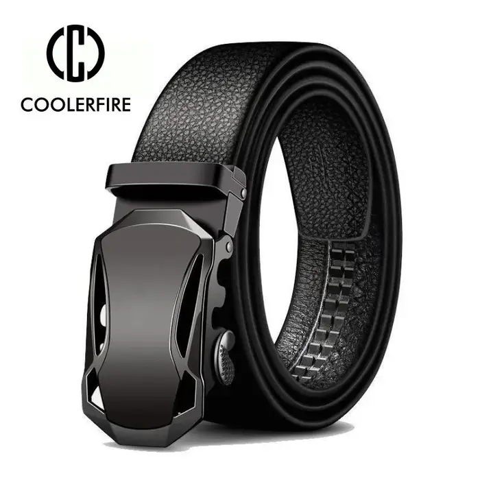 Ceinture pour homme en cuir de luxe avec boucle automatique