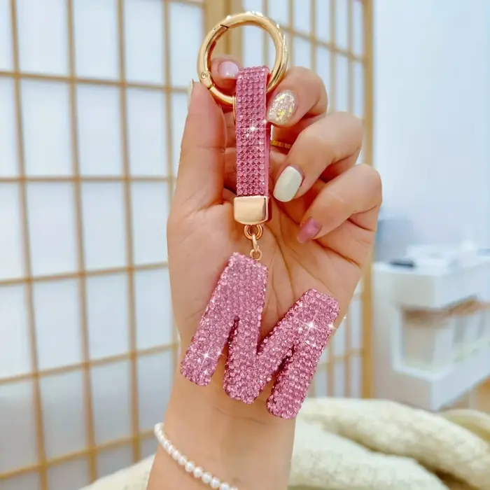 Porte-clés avec lettres élégantes
