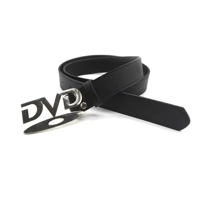 Ceinture unisexe à boucle DVD nostalgique