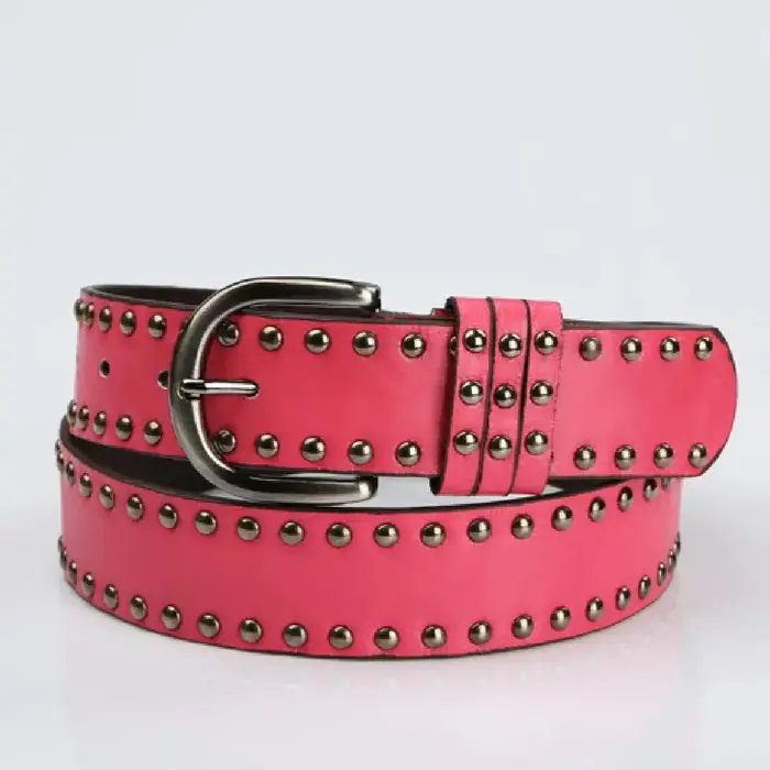 Ceinture pour femme, ceinture streetwear tendance avec design à rivets
