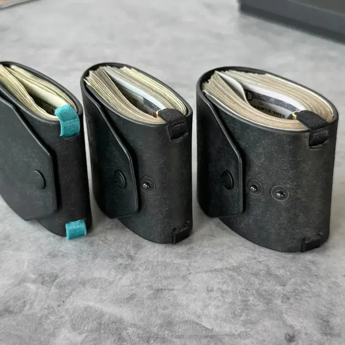 Porte-monnaie à accès rapide — Portefeuille en cuir PU / Porte-billets — Clip organisateur