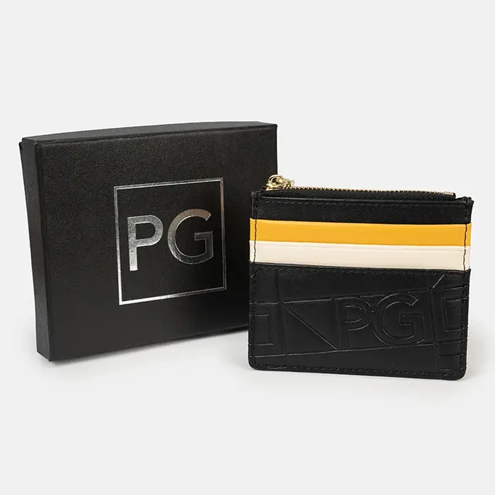PG – portefeuille Ultra fin pour femmes, Design d'épissure de couleur contrastée, fente pour carte d
