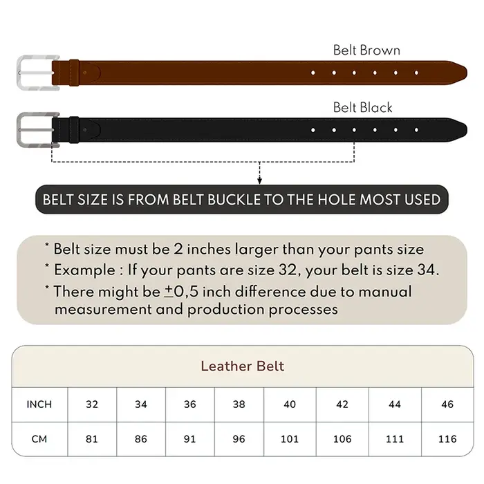 Ceinture en cuir de vachette gravée personnalisée pour hommes