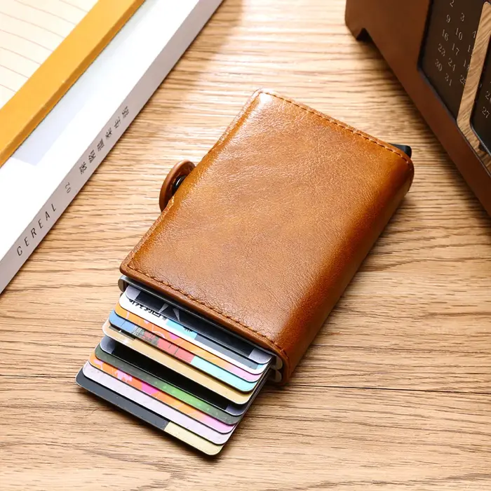 Rfid-Porte-cartes en fibre de carbone pour hommes
