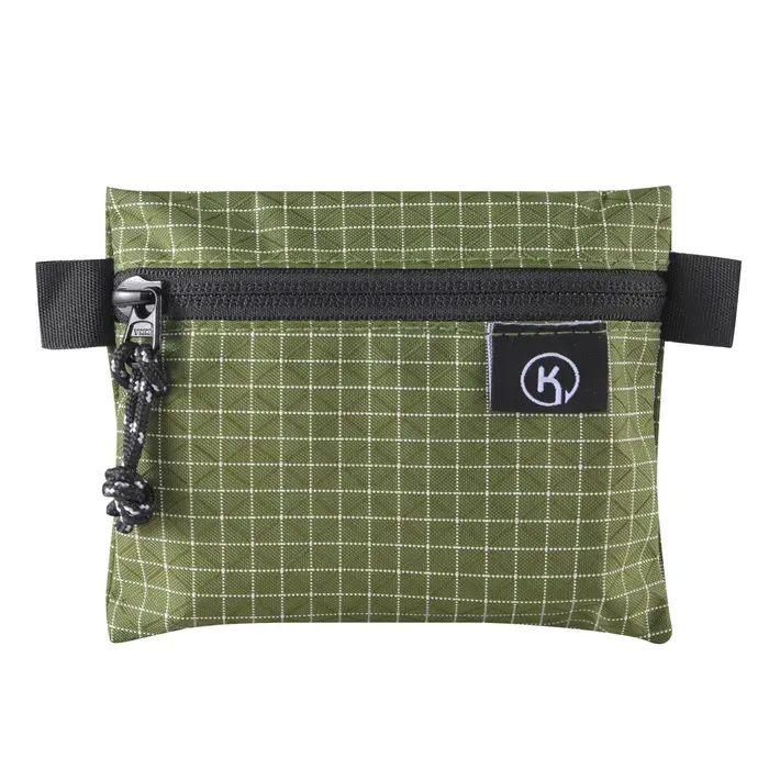 Kosibate Gridstop Portefeuille Porte-monnaie Pochette ultralégère à fermeture éclair avec organisateurs à fermeture éclair YKK pour la randonnée, la randonnée et les voyages