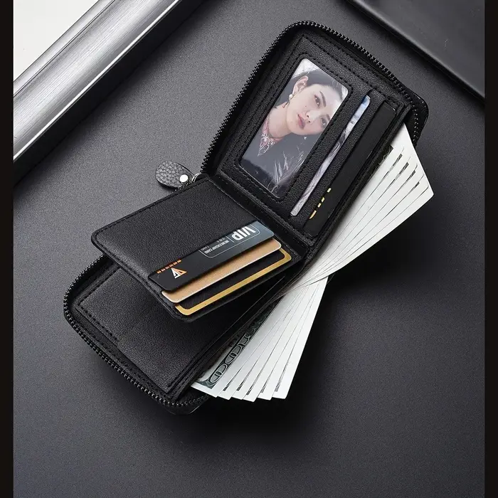 Portefeuille pour homme imprimé PU