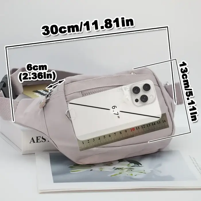 Sac à bandoulière pour femme, sac de poitrine en nylon de haute qualité, bandoulière réglable, plusi