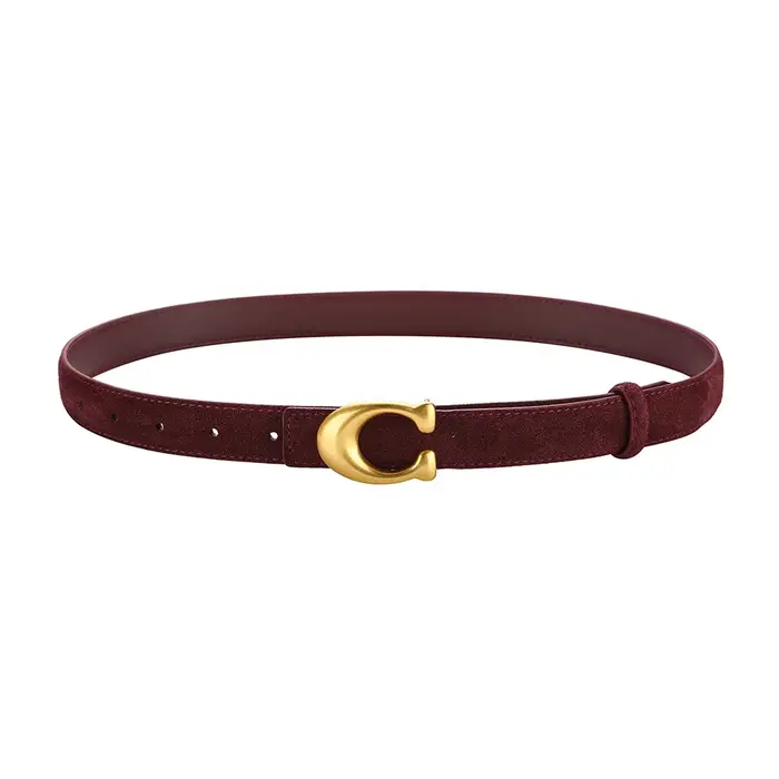 Ceinture en cuir suédé à boucle C, nouveau Style, polyvalente à la mode pour les jeans et les pantal