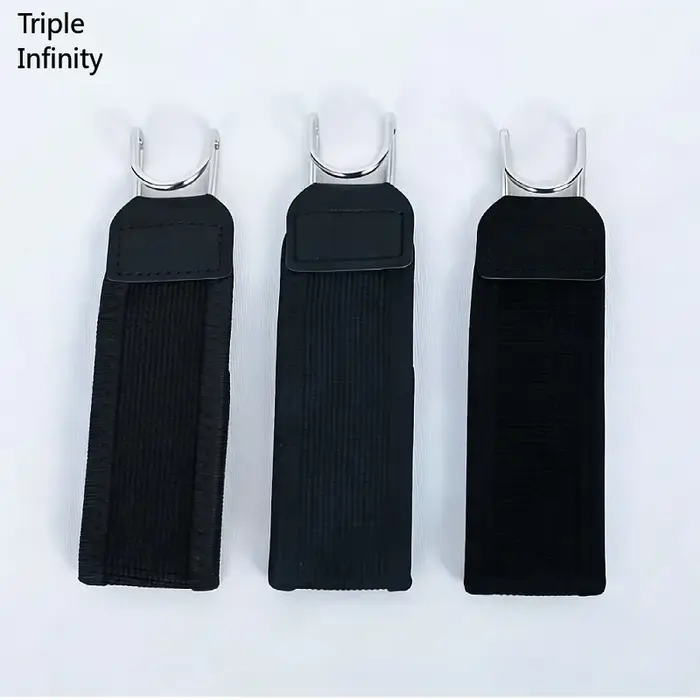 Ceinture invisible pratique 2026 sans boucle, ceinture élastique noire en velcro avec crochet métallique, ceinture extensible pour pantalon de travail en extérieur