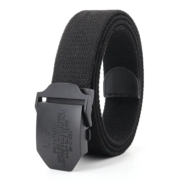 Ceinture jeans ceintures pour homme noir US boucle mode