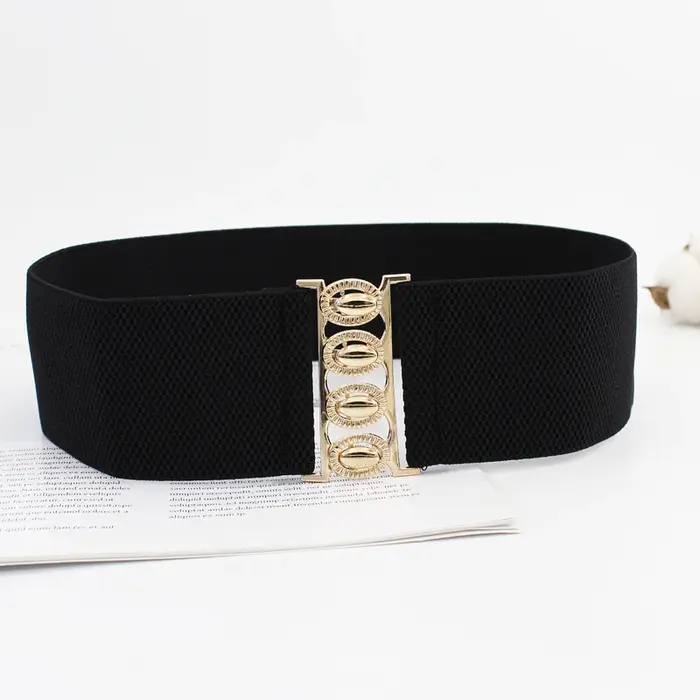 Ceinture large élastique pour femme