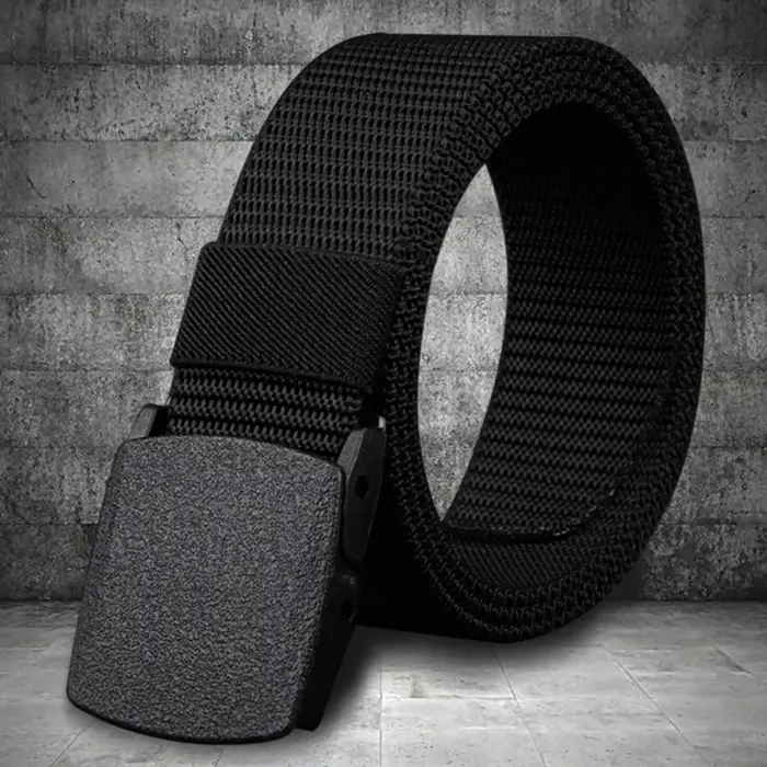 Ceinture pour hommes décontracté léger respirant tactique extérieur boucle automatique entraînement militaire contrôle