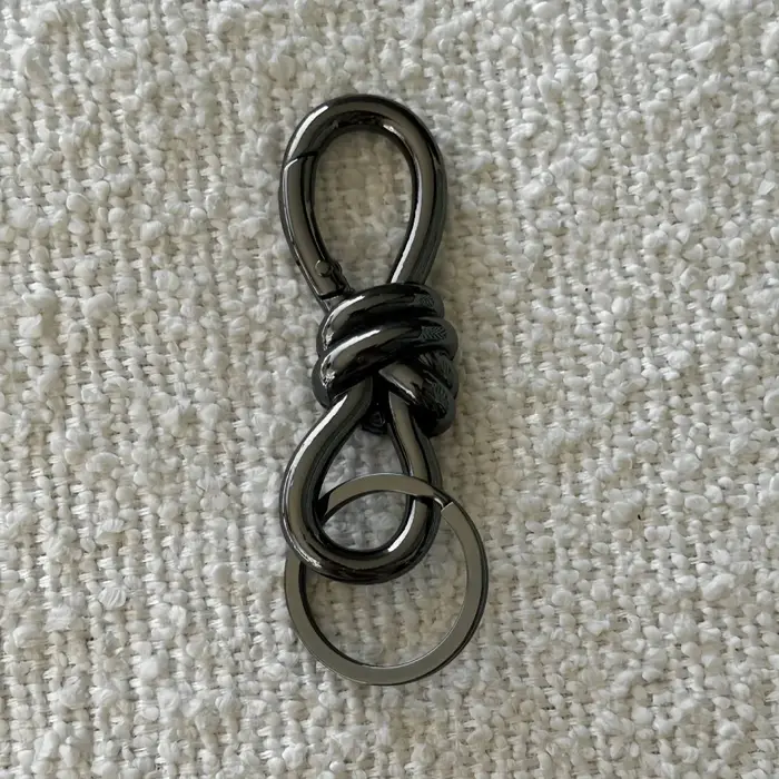 Porte-clés créatif à nœud torsadé en forme de 8