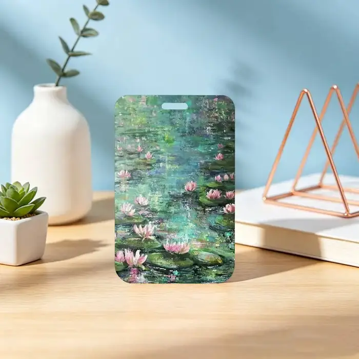 Porte-badge d'artiste Claude Monet avec cordon de cou pour le bureau, l'école, les cartes de visite 