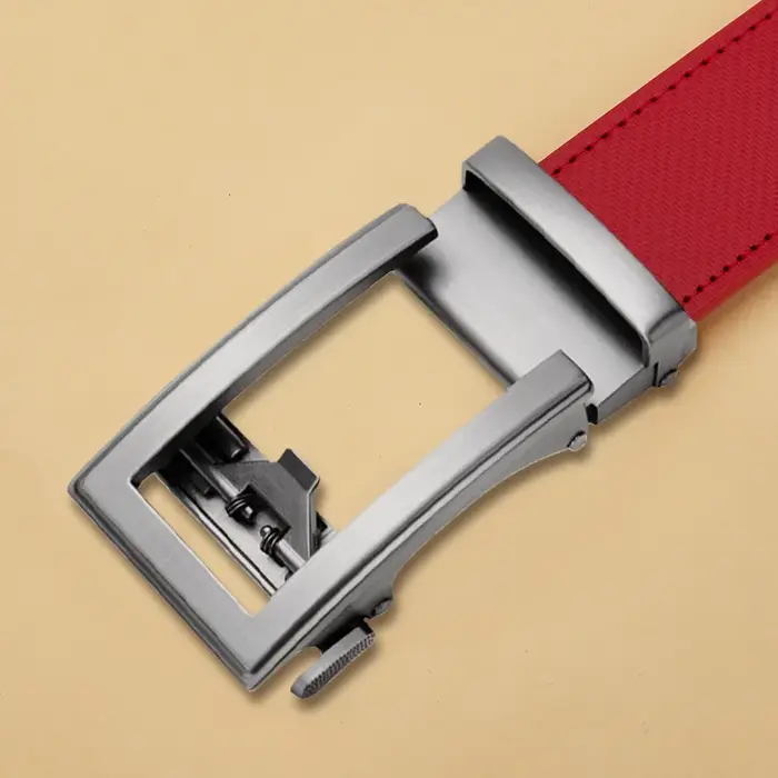 Ceinture automatique en cuir véritable pour hommes