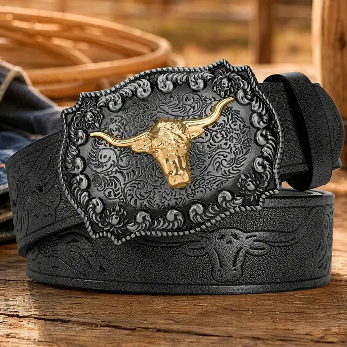 Nouvelle ceinture de cowboy western pour homme