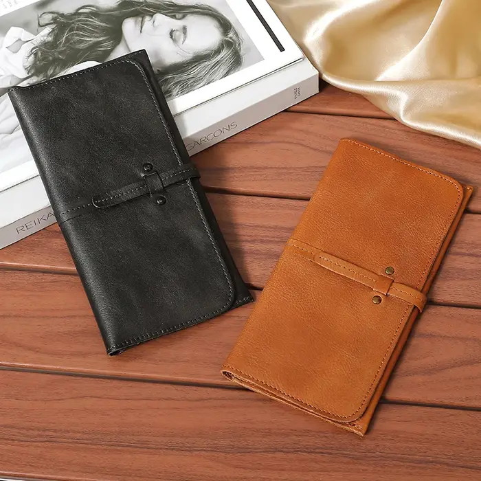 Portefeuille Long en Cuir de Vache group pour Homme et Femme