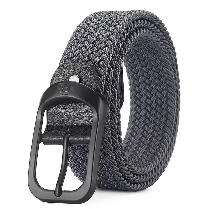 Ceinture élastique tissée décontractée pour hommes et femmes