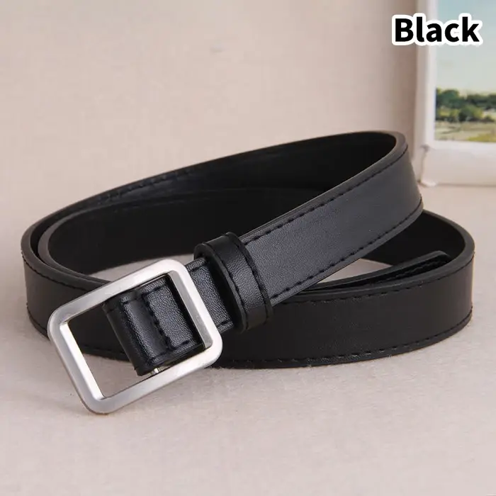 Ceinture en cuir véritable pour femmes, boucle à aiguille dorée, à la mode et polyvalente, décoratio