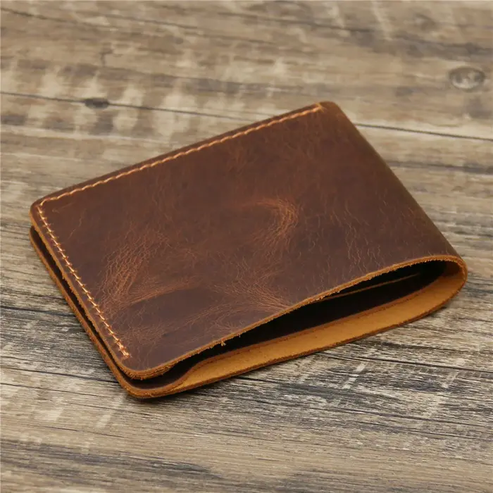 Porte feuille hommes en cuir véritable pour hommes
