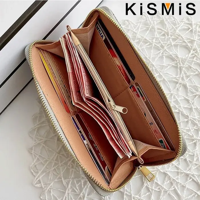 Portefeuille en cuir PU pour femme