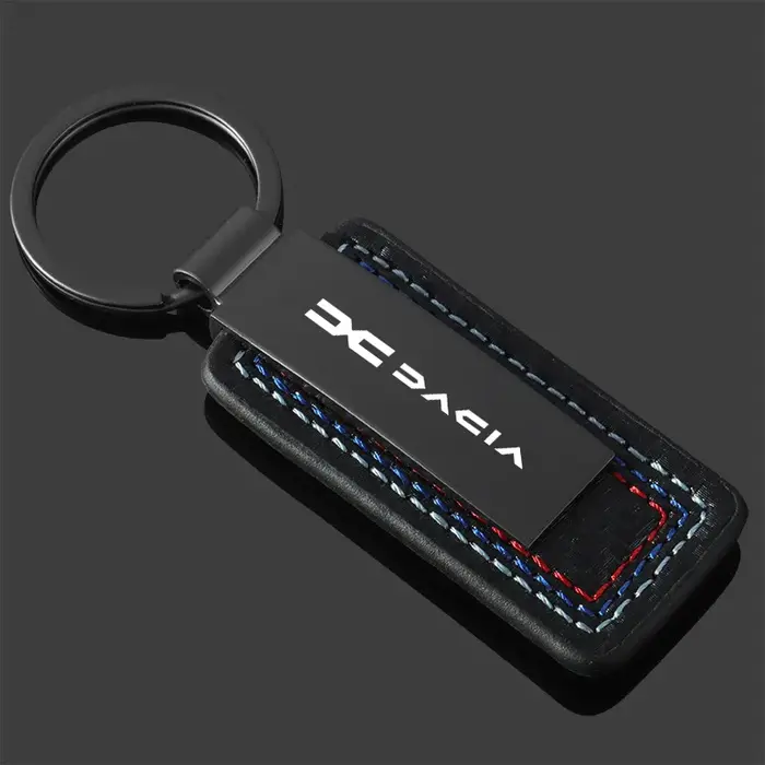 Alliage cuir mode cadeau voiture porte-clés