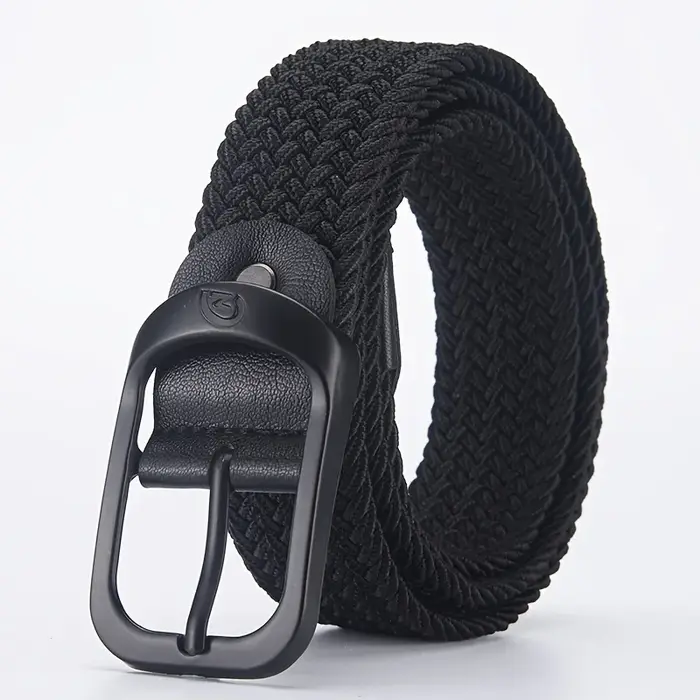 Ceinture élastique tissée décontractée pour hommes et femmes